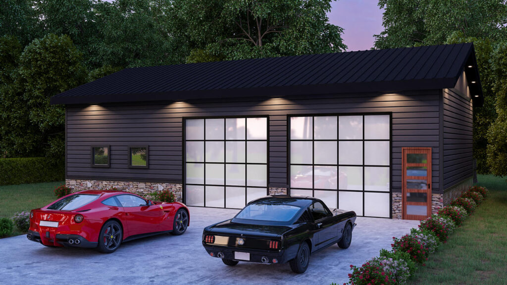 garage 3d rendering